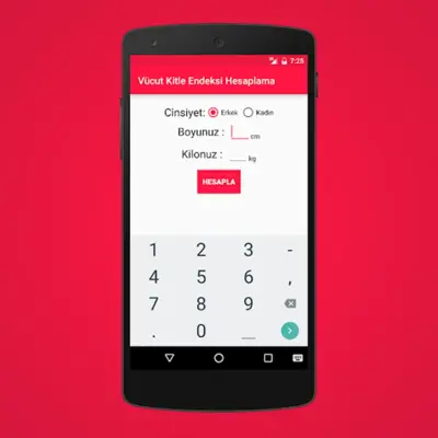 Vücut Kitle Endeksi Hesaplama android App screenshot 3